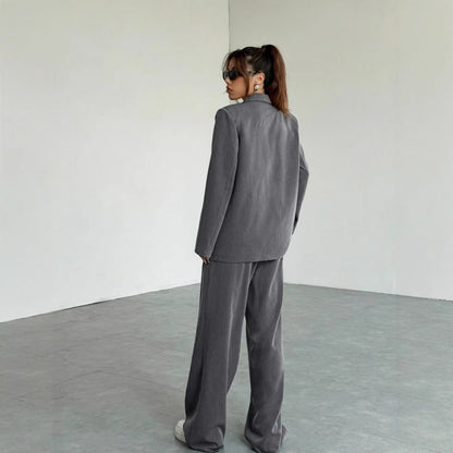 Ensemble tailleur féminin trois pièces à coupe moderne – Style Automne et Hiver