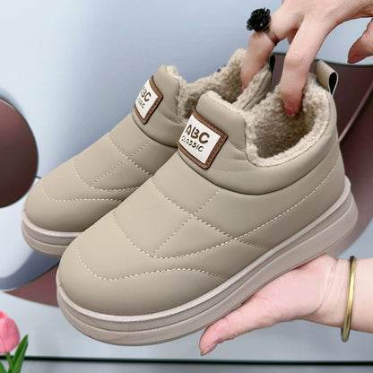Chaussures en coton style Pékin ancien, chaudes et résistantes au froid