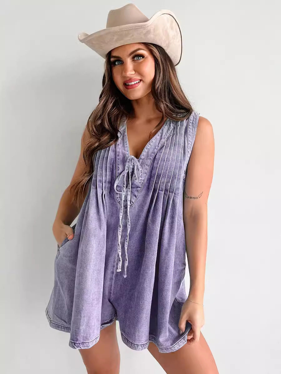 Combinaison Western Chic en jean