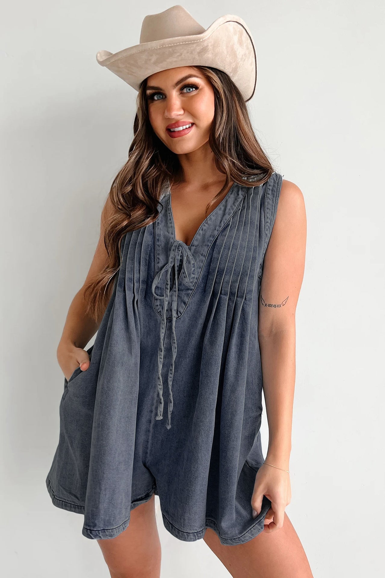 Combinaison Western Chic en jean