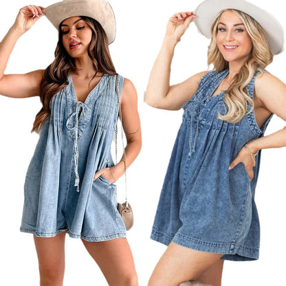 Combinaison Western Chic en jean