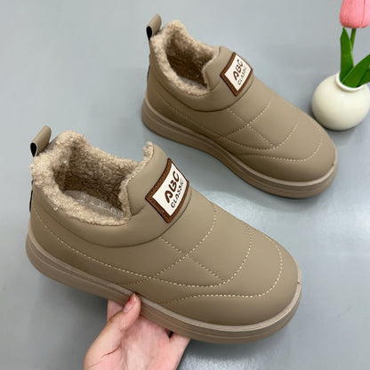Chaussures en coton style Pékin ancien, chaudes et résistantes au froid