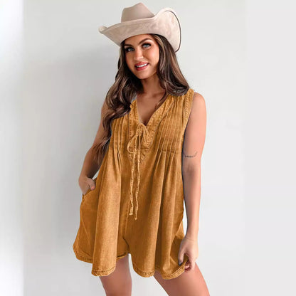 Combinaison Western Chic en jean