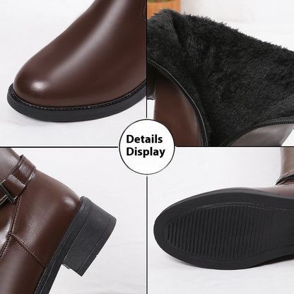 Bottes Hautes Élégantes pour Femme avec Fermeture Éclair