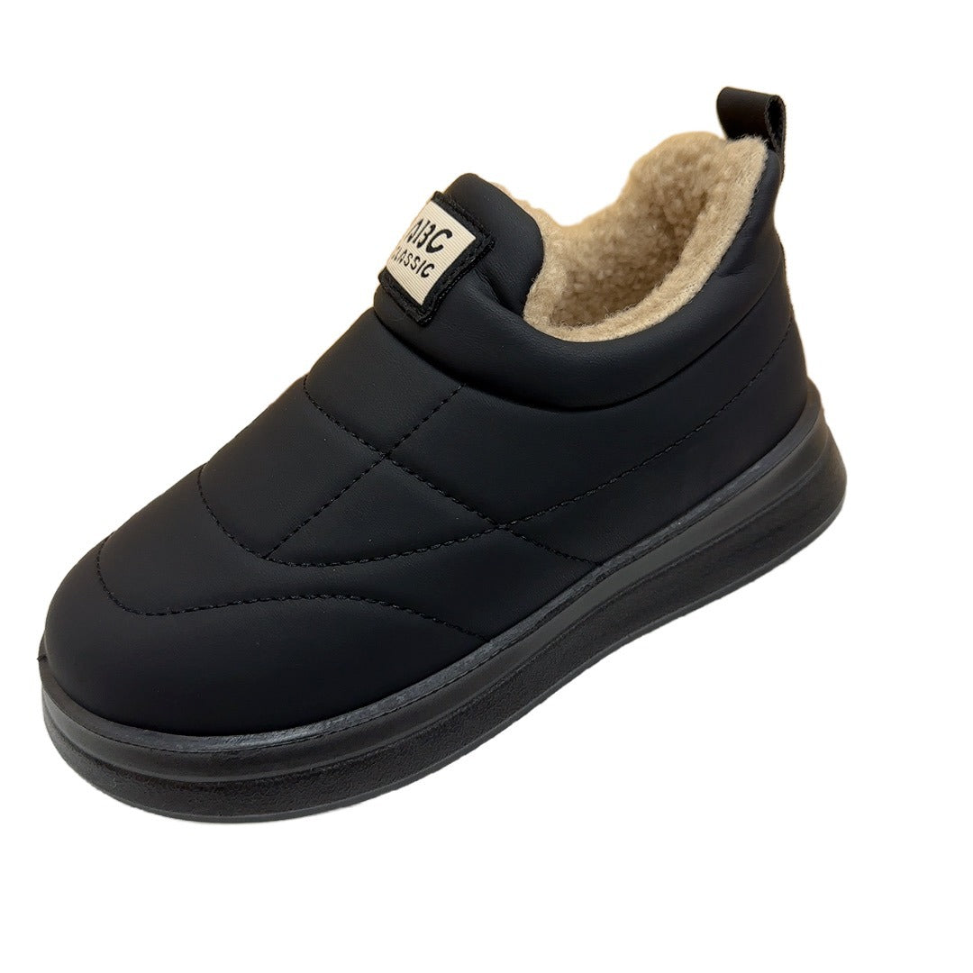 Chaussures en coton style Pékin ancien, chaudes et résistantes au froid